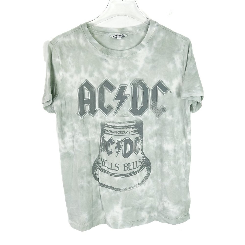 Elizabeth and James Tie Dye AC/DC Hells Bells Short Sleeve T-Shirt Size Small S